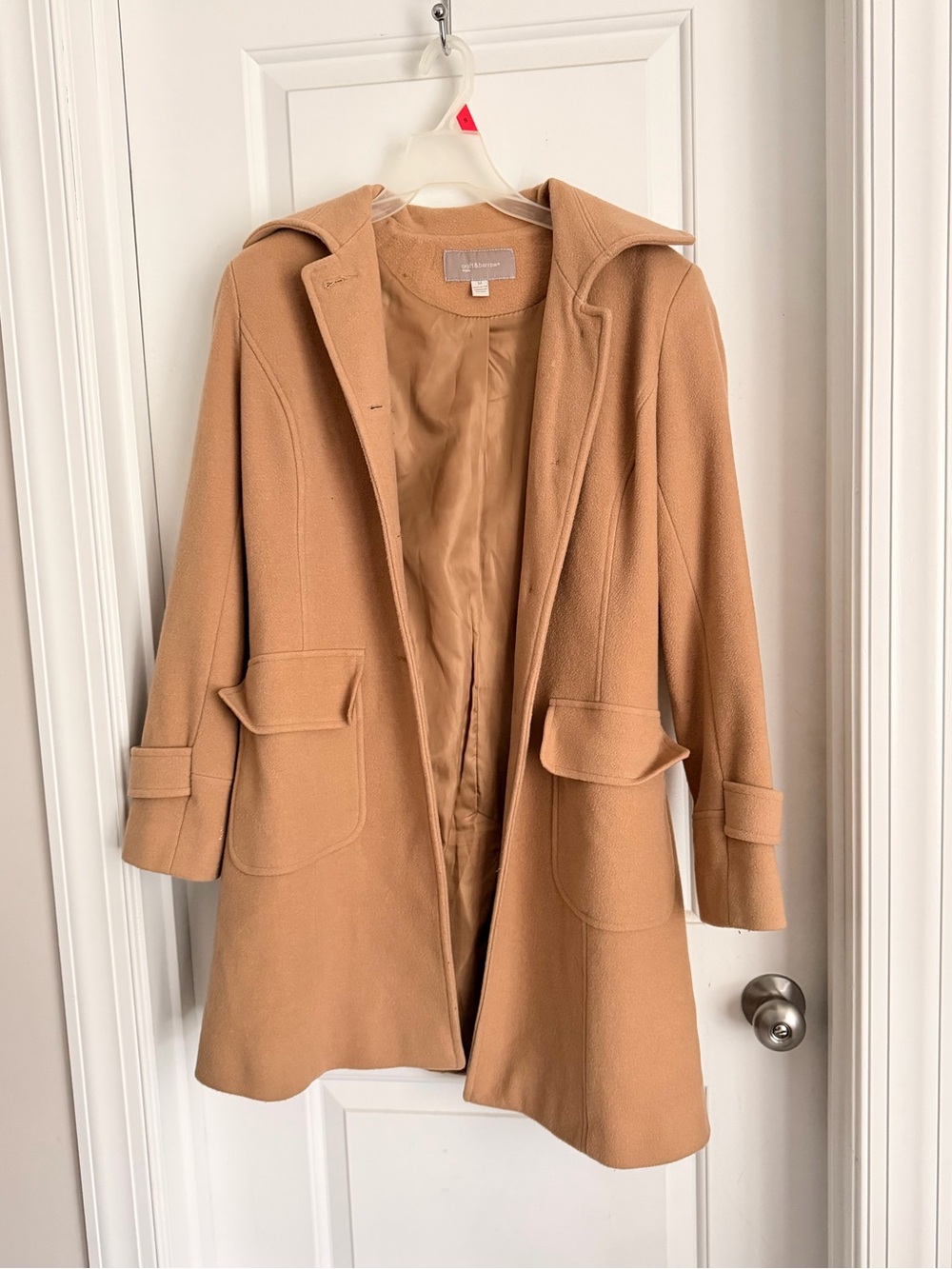 Croft & Barrow Camel Wool Blend Coat | medium - Picture 2 of 7